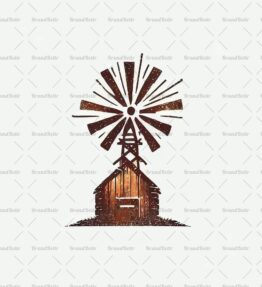 Rustikale Windmühle